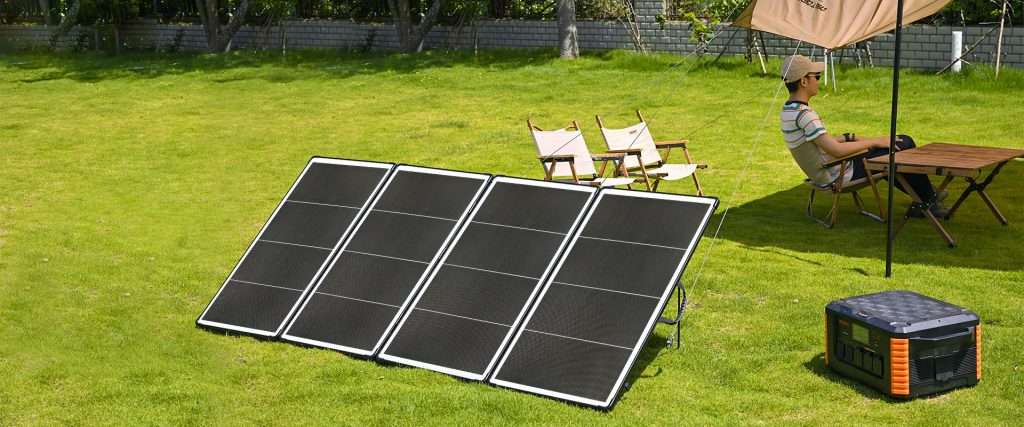 Outdoor camping portable solar panels