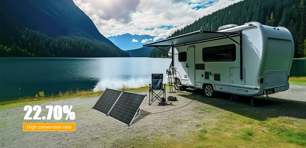 Portable solar panels for RVs