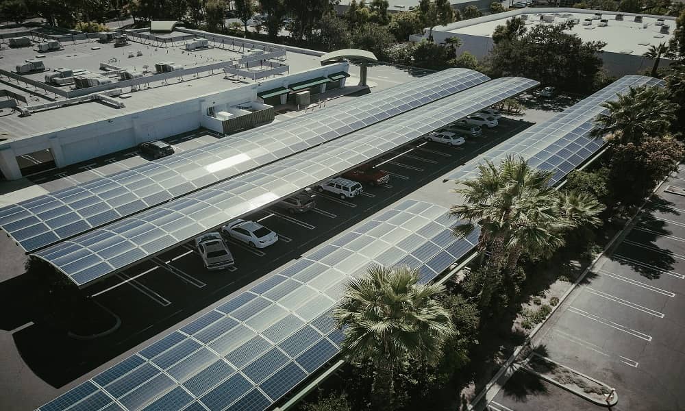 solar panel parking lots