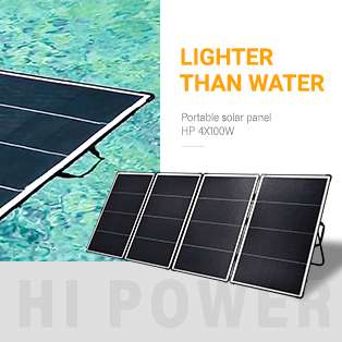 Lightweight portable solar panels