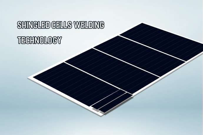 Shingled cells welding technology