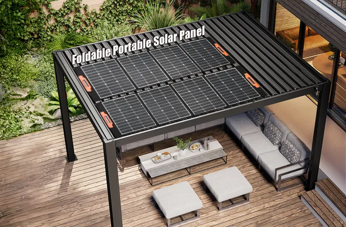 Folding portable solar panels 