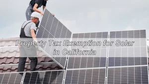 Property Tax Exemption for Solar in California