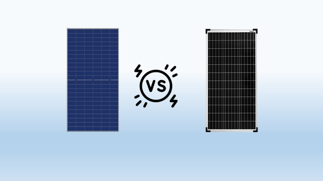 blue vs black solar panels