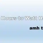 amp hours to watts hours