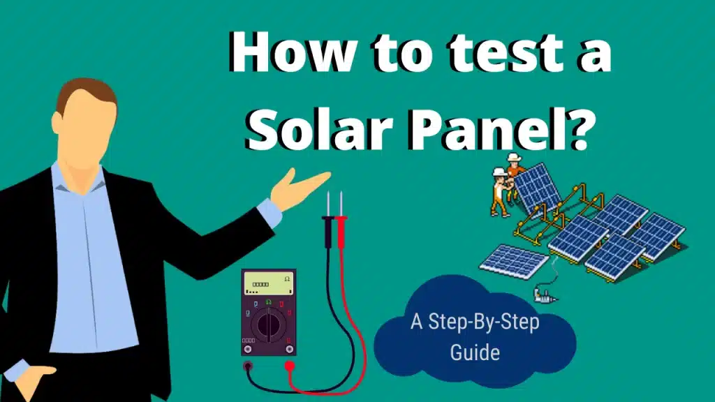 how to test solar panel?