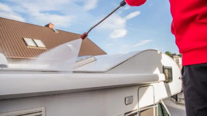 RV Solar Panel Cleaning
